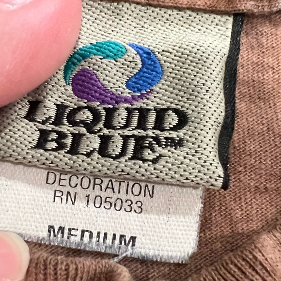 Single stitch Vintage Led Zeppelin Liquid Blue Tie Dye Tee Tshirt Size Medium - Picture 6 of 6